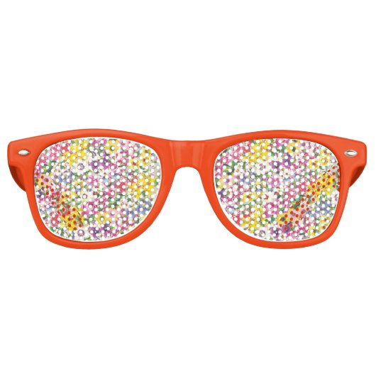 Adult Retro Party Shades Retro Zonnebril (Voorkant)