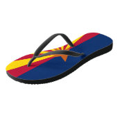 Adult Slim Straps met vlag van Arizona, Verenigde Teenslippers (Schuin)