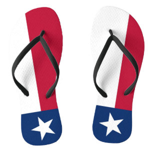 Adult Slim Straps met Vlag van Texas, Verenigde St Teenslippers