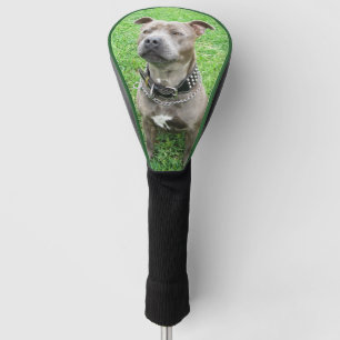 Adult Staffordshire Bull Terrier Golf Driver Hoesj Golfheadcover
