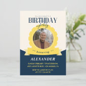 Adulte anniversaire 85e invitation Moderne (Debout devant)