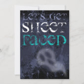 Adulte Boire Ghoost Halloween Invitation de la fêt (Devant)