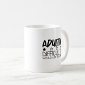 Adulte difficile AF Mug (Devant droit)