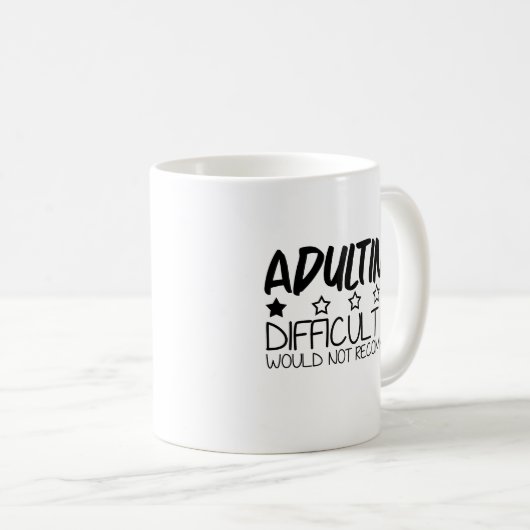 Adulte difficile AF Mug (Devant droit)