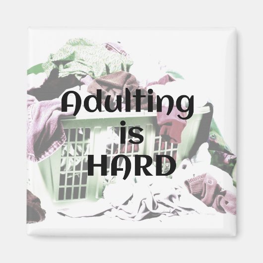 Adulte est DUR avec aimant panier de lessive (Devant)