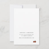 Adulte uniquement moderne | Carte RSVP de mariage  (Dos)
