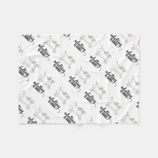 Adulteren is moeilijk grappig fleece deken (Voorkant (Horizontaal))