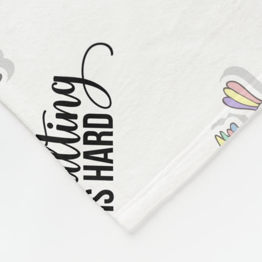 Adulteren is moeilijk grappig fleece deken (Hoek)