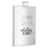 Adulteren is moeilijk grappig heupfles (Rechts)