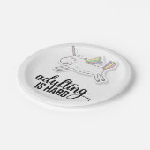 Adulteren is moeilijk grappig papieren bordje (Gekanteld)