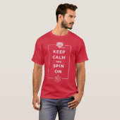Adults' Hanukkah Shirt - "Keep Calm and Spin On" (Voorkant volledig)