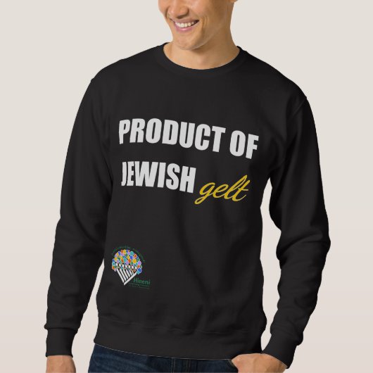 Adults' Hanukkah Sweatshirt - "Jewish gelt" (Devant)