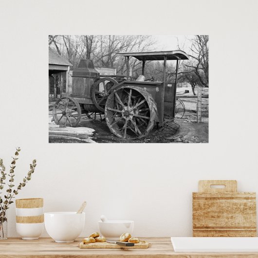 Advance Rumely Tractor, 1936 Poster (Keuken)
