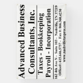 Advanced Business Spandoek (Verticaal)