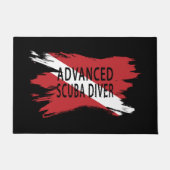 Advanced Scuba Diver, Diver Down Flag, Scuba flag Deurmat (Voorkant)