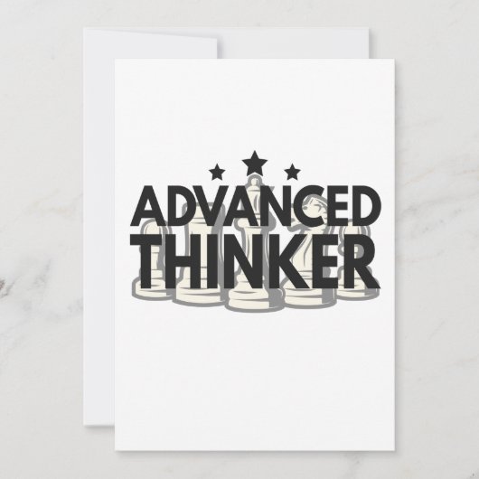 Advanced Thinker Funny Chess PLayer Gift Feestdagenkaart (Voorkant)