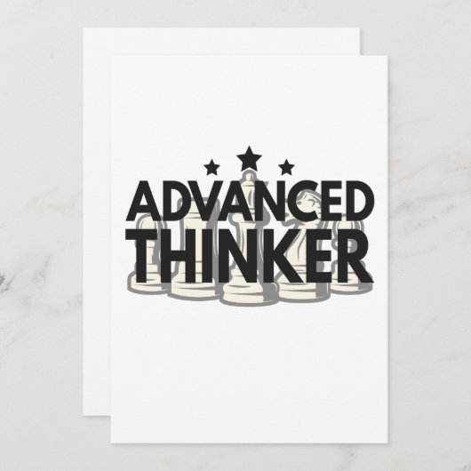 Advanced Thinker Funny Chess PLayer Gift Feestdagenkaart (Voorkant / Achterkant)
