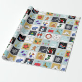 Advent Calendar Christmas Cadeaupapier (Uitgerold)