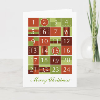 Advent Calendar Feestdagen Kaart