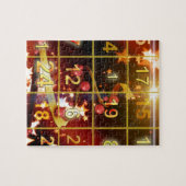 Advent Calender door Golden Kerstmis Legpuzzel (Horizontaal)