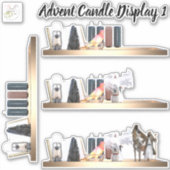 Advent Candle Display 1 verwijderbare vinyl Sticke Sticker (Voorkant)