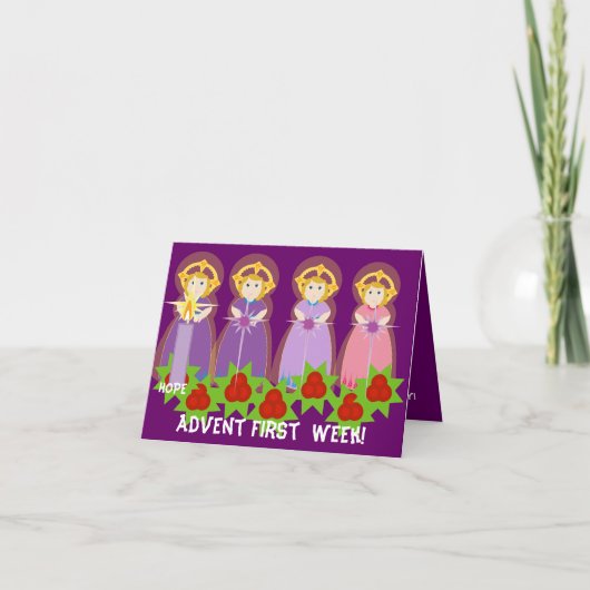 ADVENT Eerste week - Hope-Customize Feestdagen Kaart (Voorkant)