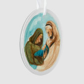 Advent Jesse Tree Manger Ornament (voorkant)