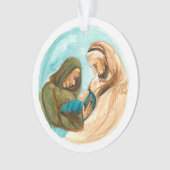 Advent Jesse Tree Manger Ornament (voorkant)