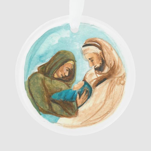 Advent Jesse Tree Manger Ornament (voorkant)