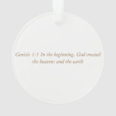 Advent Jesse Tree Wereldbol Ornament (achterkant)