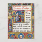Advent Kerst Katholiek Middeleeuws Manuscript Briefkaart (Voorkant)