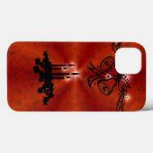Advent, kerstArtdeco op Rode Regenboog Case-Mate iPhone Case (Achterkant (horizontaal))