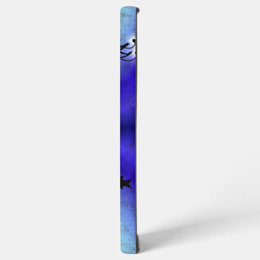 Advent, kerstartik op blauwe groene regenboog samsung galaxy hoesje (Linkerkant)