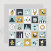 Advent kerstKaart Personaliseren Bedankkaart (Voorkant / Achterkant)