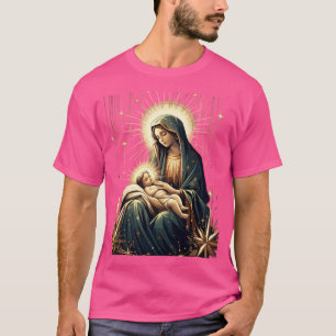 Advent Kerstmoeder van God met Baby Jezus T-shirt