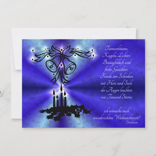 Advent, Weihnachten, Gedicht Deutsch (Voorkant)