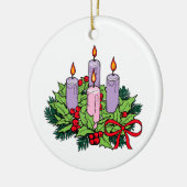Advent Wreath Keramisch Ornament (Links)