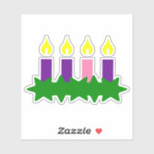 Advent Wreath Sticker Set Aftelkalender (Vel)