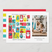 Adventkalender Kerst Foto Feestdagenkaart (Voorkant / Achterkant)