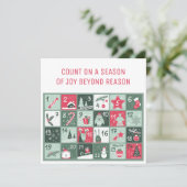 Adventkalender Kerstkaart Kaart (Staand voorkant)