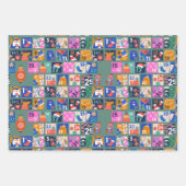 ADVENTKALENDER Scandinavische Volkskunst Hygge 3 k Inpakpapier Vel (Voorkant 3)