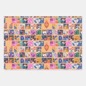 ADVENTKALENDER Scandinavische Volkskunst Hygge 3 k Inpakpapier Vel (Voorkant 2)