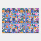 ADVENTKALENDER Scandinavische Volkskunst Hygge 3 k Inpakpapier Vel (Voorkant)