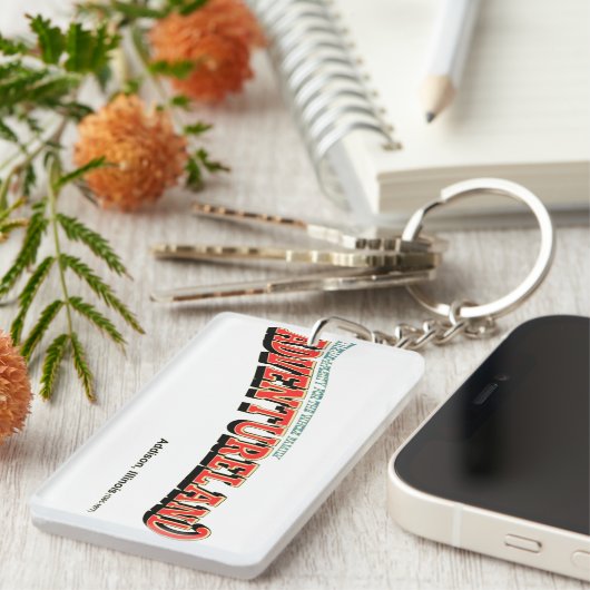 Adventuería Amusement Park, Addison, IL Sleutelhanger (Voorkant Rechts)