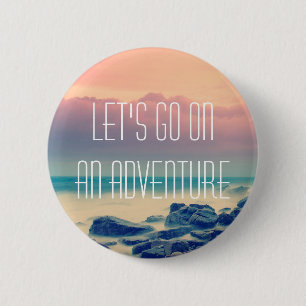 Adventure-afdrukken Ronde Button 5,7 Cm