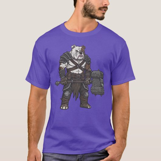 adventure American Bulldog gladiator dog T-Shirt (Voorkant)