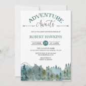 Adventure Attend Baby shower Invitation (Devant)