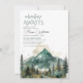 Adventure Attend Baby shower Invitation (Devant)
