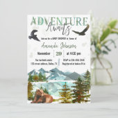 Adventure Attend Baby shower Invitation (Debout devant)