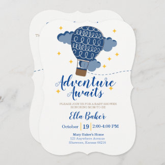 Adventure Attend Baby shower Invitation